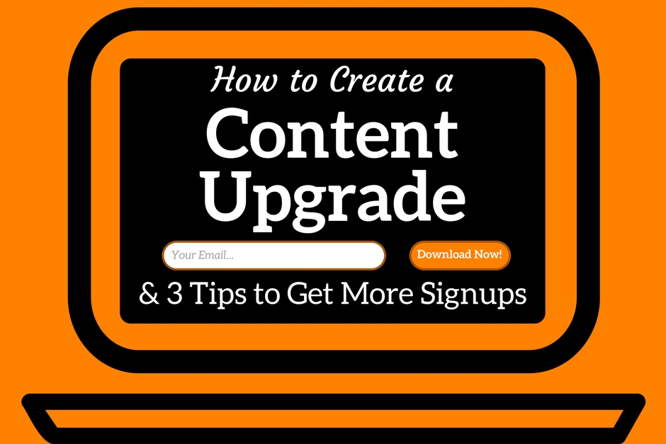 How to create a content upgrade.