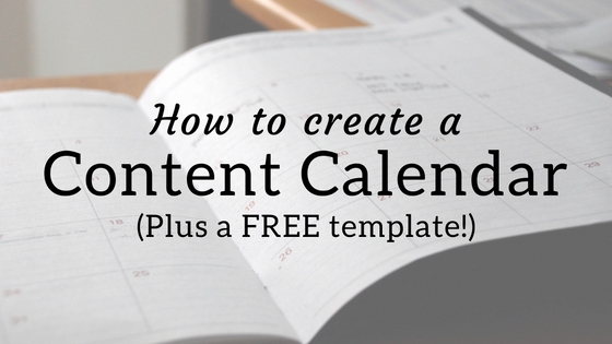 How to create a content calendar.