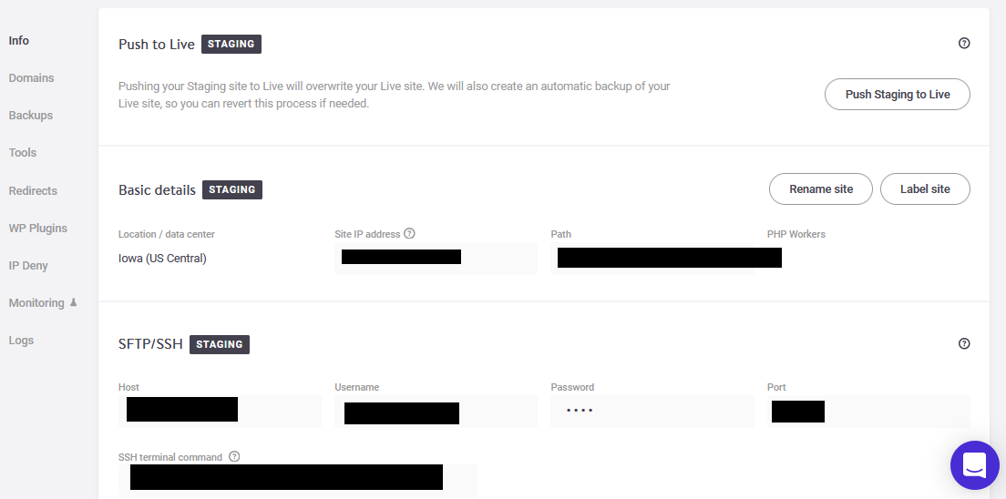 Kinsta Staging Environment Kinsta Stag