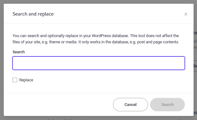 Search and Replace Feature Search and Replace Feature